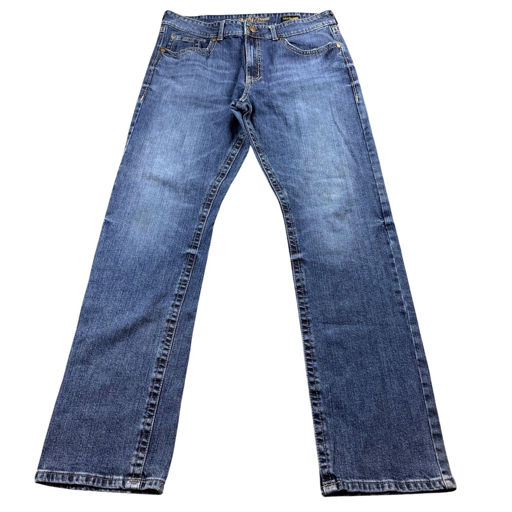 Rock 47 by Wrangler Slim Straight Jeans 36x36 Y2K Western Denim